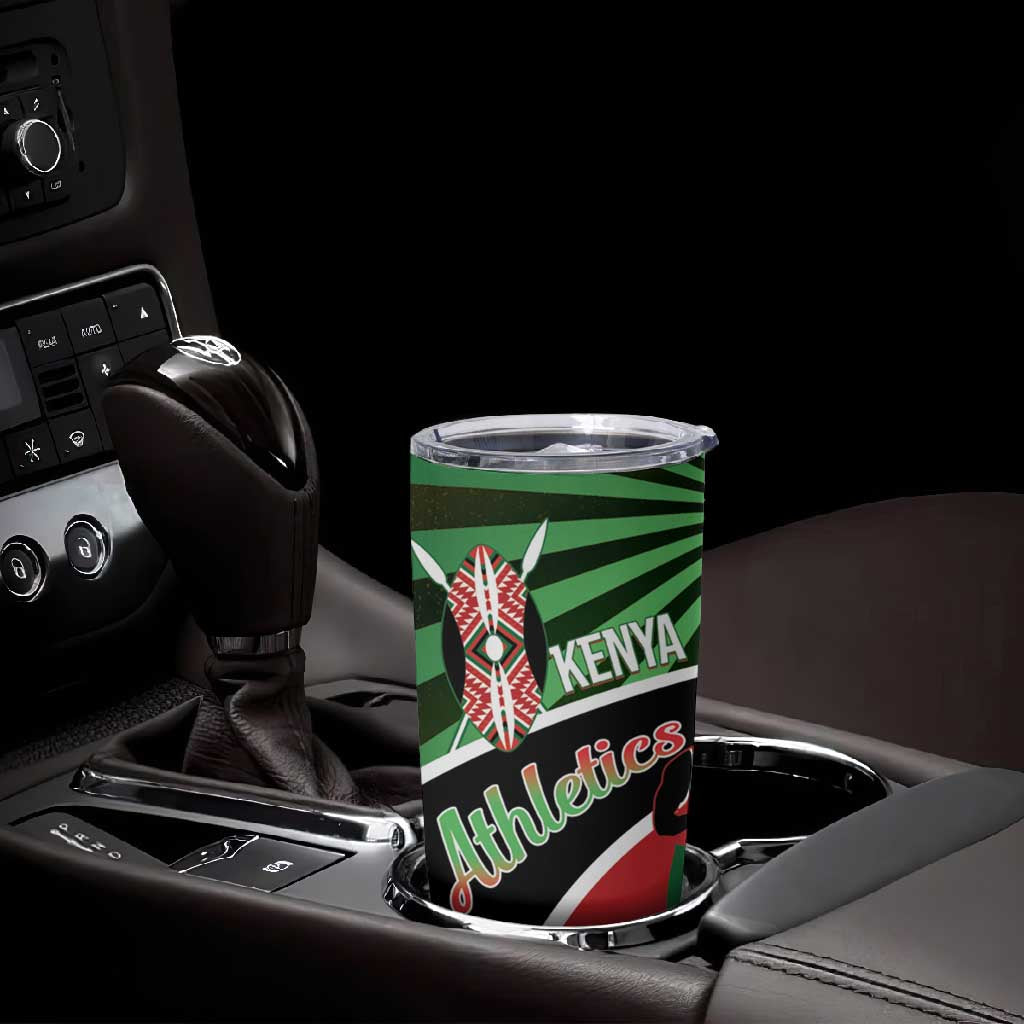 Afro Athletics Kenya Tumbler Cup Olono Maasai Shield Running Way - African Pride