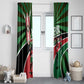 Afro Athletics Kenya Window Curtain Olono Maasai Shield Running Way - African Pride
