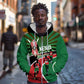 Afro Athletics Kenya Zip Hoodie Olono Maasai Shield Running Way - African Pride