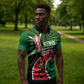 Athletics Kenya Zipper Polo Shirt Maasai Shield Running Way