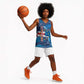 Custom Cape Verde Football Basketball Jersey Blue Sharks Mascot - African Pride