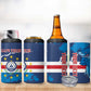Custom Cape Verde Football 4 in 1 Can Cooler Tumbler Blue Sharks Mascot