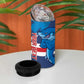 Custom Cape Verde Football 4 in 1 Can Cooler Tumbler Blue Sharks Mascot