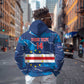 Custom Cape Verde Football Hoodie Blue Sharks Mascot