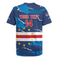 Custom Cape Verde Football Rugby Jersey Blue Sharks Mascot