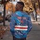 Custom Cape Verde Football Sweatshirt Blue Sharks Mascot