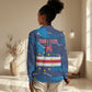 Custom Cape Verde Football Women Casual Shirt Blue Sharks Mascot LT14