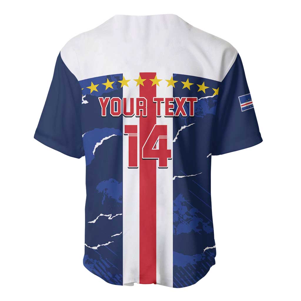 Custom Cape Verde Football Baseball Jersey Blue Sharks Sporty