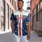 Custom Cape Verde Football Baseball Jersey Blue Sharks Sporty
