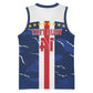 Custom Cape Verde Football Basketball Jersey Blue Sharks Sporty - African Pride