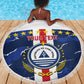 Custom Cape Verde Football Beach Blanket Blue Sharks Sporty