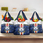 Custom Cape Verde Football Grocery Bag Blue Sharks Sporty