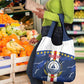 Custom Cape Verde Football Grocery Bag Blue Sharks Sporty