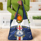 Custom Cape Verde Football Grocery Bag Blue Sharks Sporty
