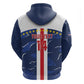 Custom Cape Verde Football Hoodie Blue Sharks Sporty
