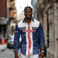 Custom Cape Verde Football Long Sleeve Button Shirt Blue Sharks Sporty