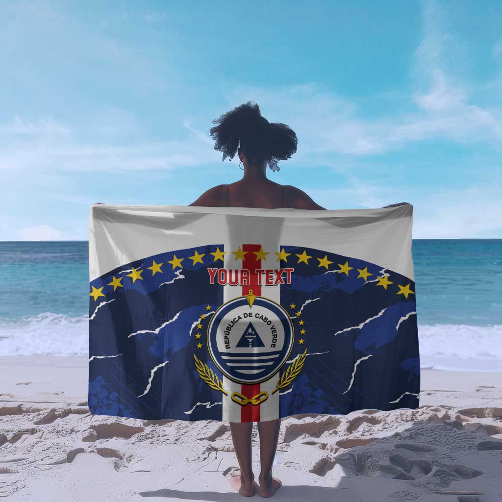 Custom Cape Verde Football Sarong Blue Sharks Sporty