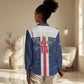Custom Cape Verde Football Women Casual Shirt Blue Sharks Sporty LT14