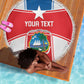 Custom Lone Stars Beach Blanket Liberia Football - Sporty Style