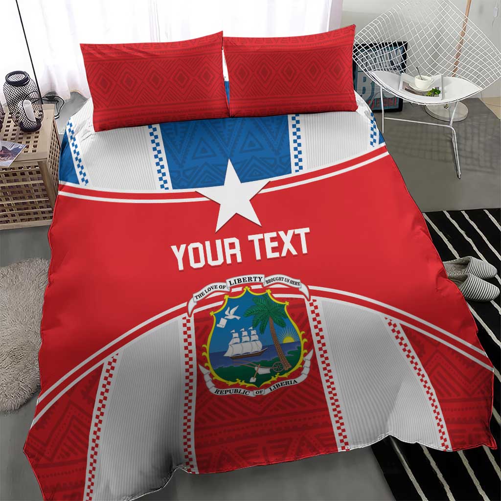 Custom Lone Stars Bedding Set Liberia Football - Sporty Style