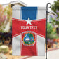 Custom Lone Stars Garden Flag Liberia Football - Sporty Style
