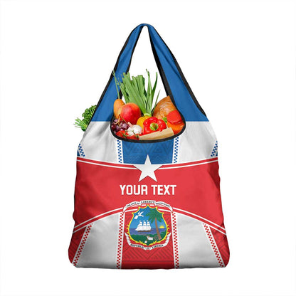 Custom Lone Stars Grocery Bag Liberia Football - Sporty Style