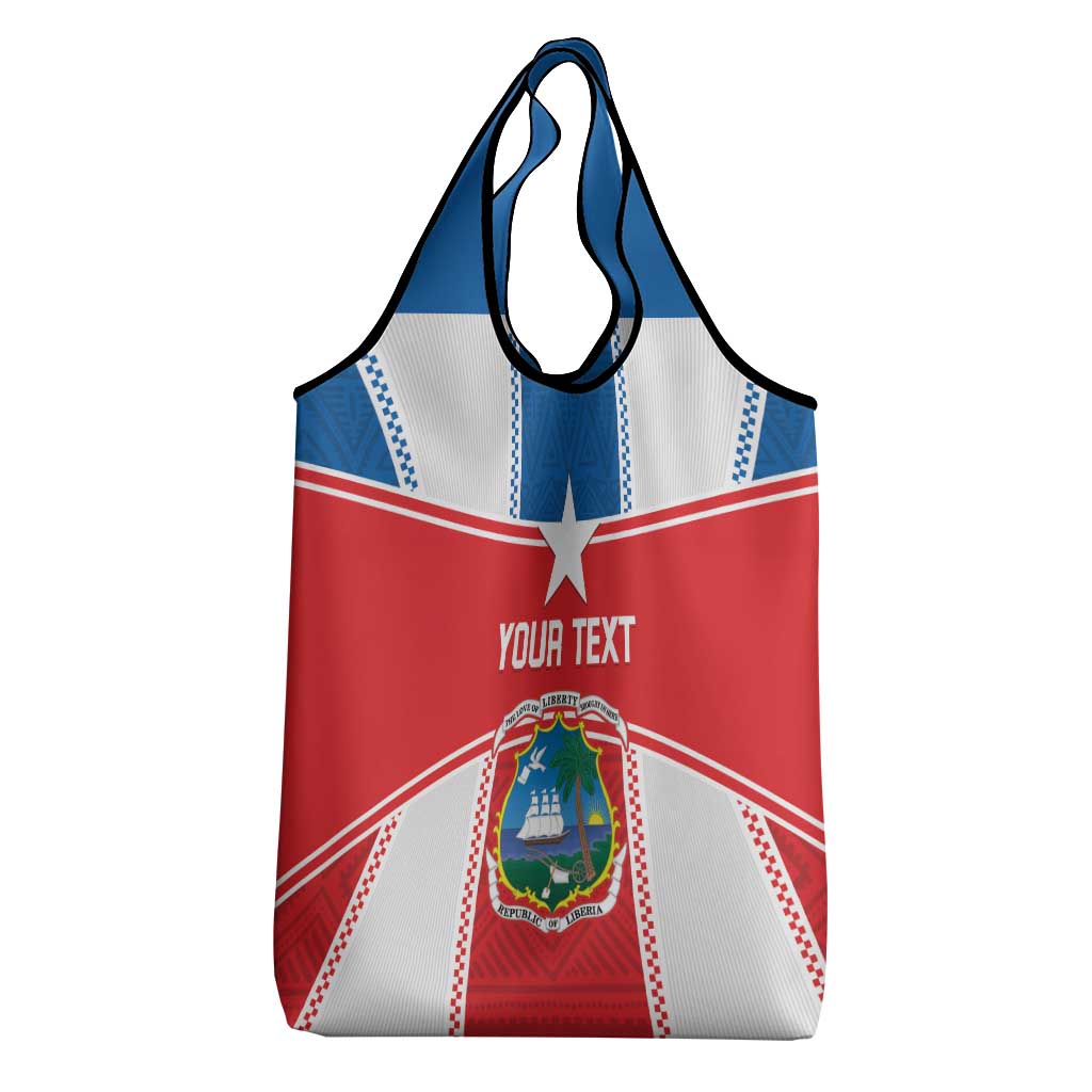 Custom Lone Stars Grocery Bag Liberia Football - Sporty Style