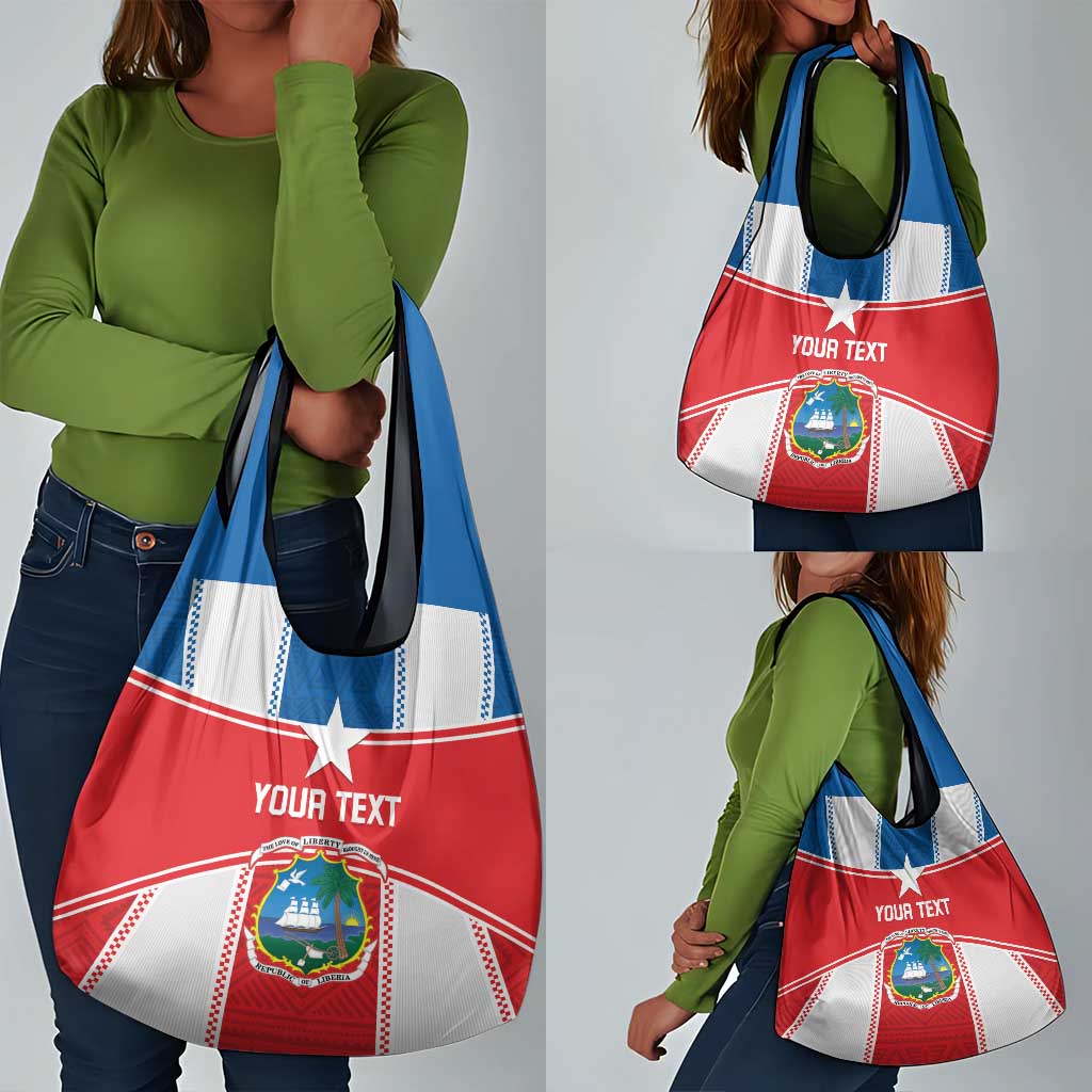 Custom Lone Stars Grocery Bag Liberia Football - Sporty Style