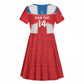 Custom Lone Stars Kid Short Sleeve Dress Liberia Football - Sporty Style