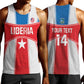 Custom Lone Stars Men Tank Top Liberia Football - Sporty Style