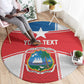 Custom Lone Stars Round Carpet Liberia Football - Sporty Style