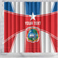 Custom Lone Stars Shower Curtain Liberia Football - Sporty Style