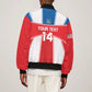 Custom Lone Stars Sleeve Zip Bomber Jacket Liberia Football - Sporty Style