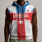 Custom Lone Stars Sleeveless Zip Hoodie Liberia Football - Sporty Style - African Pride