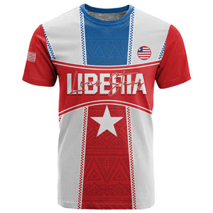 Custom Lone Stars T shirt Liberia Football - Sporty Style