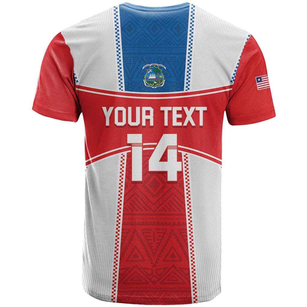 Custom Lone Stars T shirt Liberia Football - Sporty Style