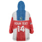 Custom Lone Stars Wearable Blanket Hoodie Liberia Football - Sporty Style