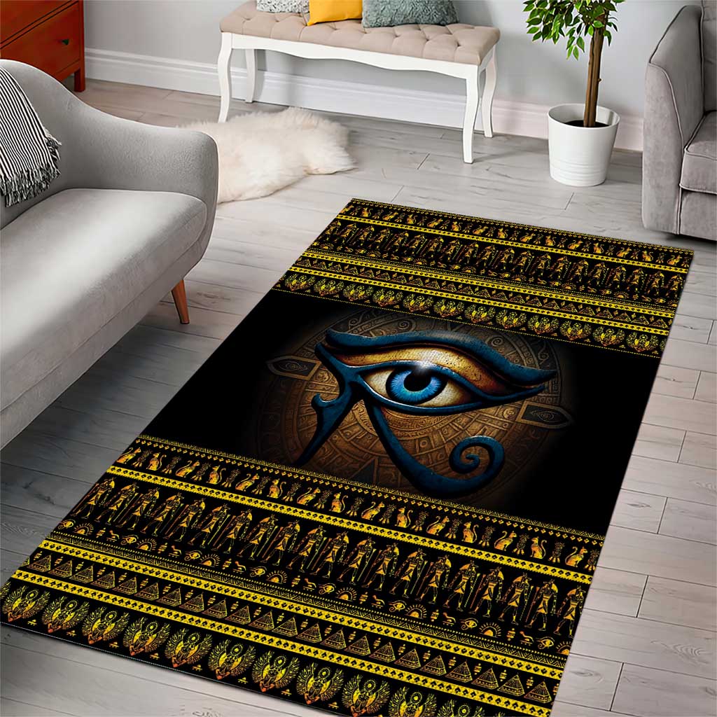 Ancient Egypt Eye Of Ra Area Rug Sun To The Egyptians