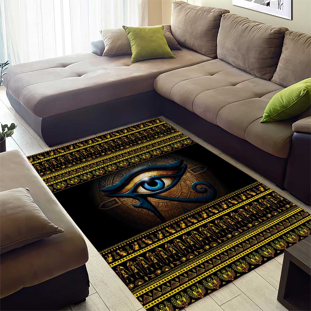 Ancient Egypt Eye Of Ra Area Rug Sun To The Egyptians
