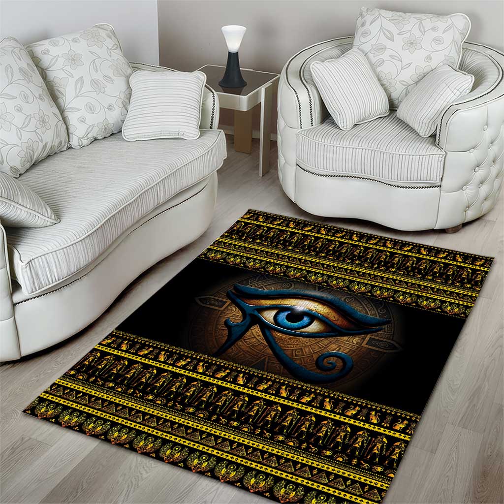 Ancient Egypt Eye Of Ra Area Rug Sun To The Egyptians