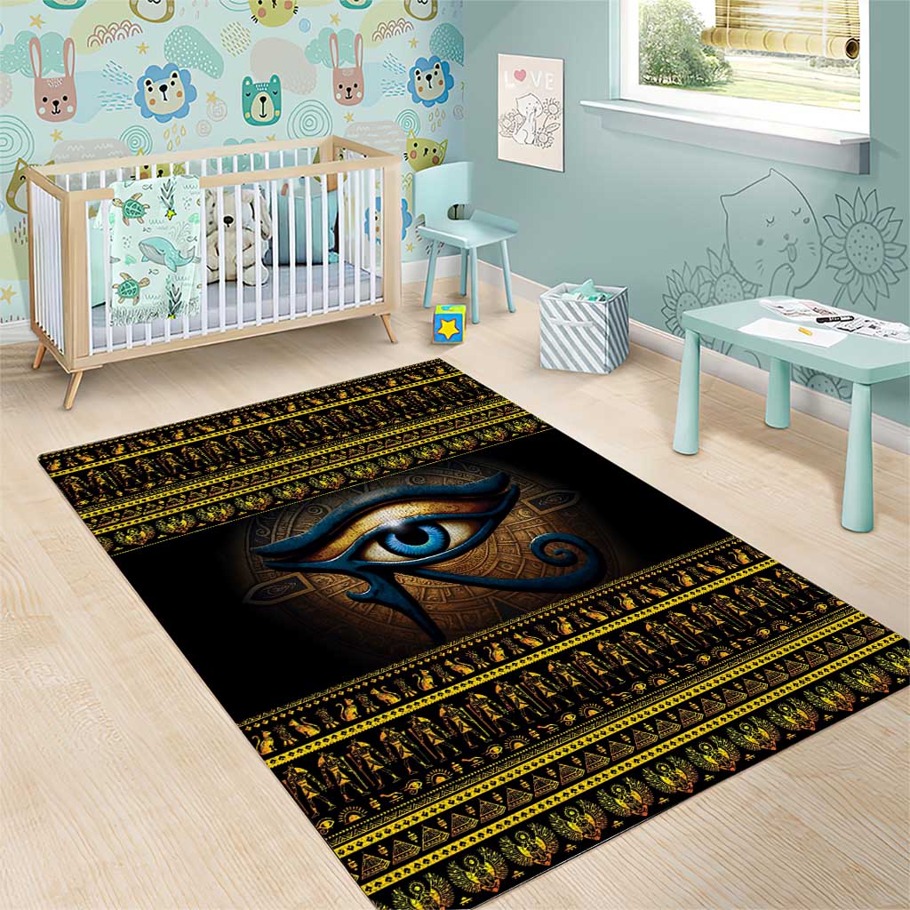 Ancient Egypt Eye Of Ra Area Rug Sun To The Egyptians