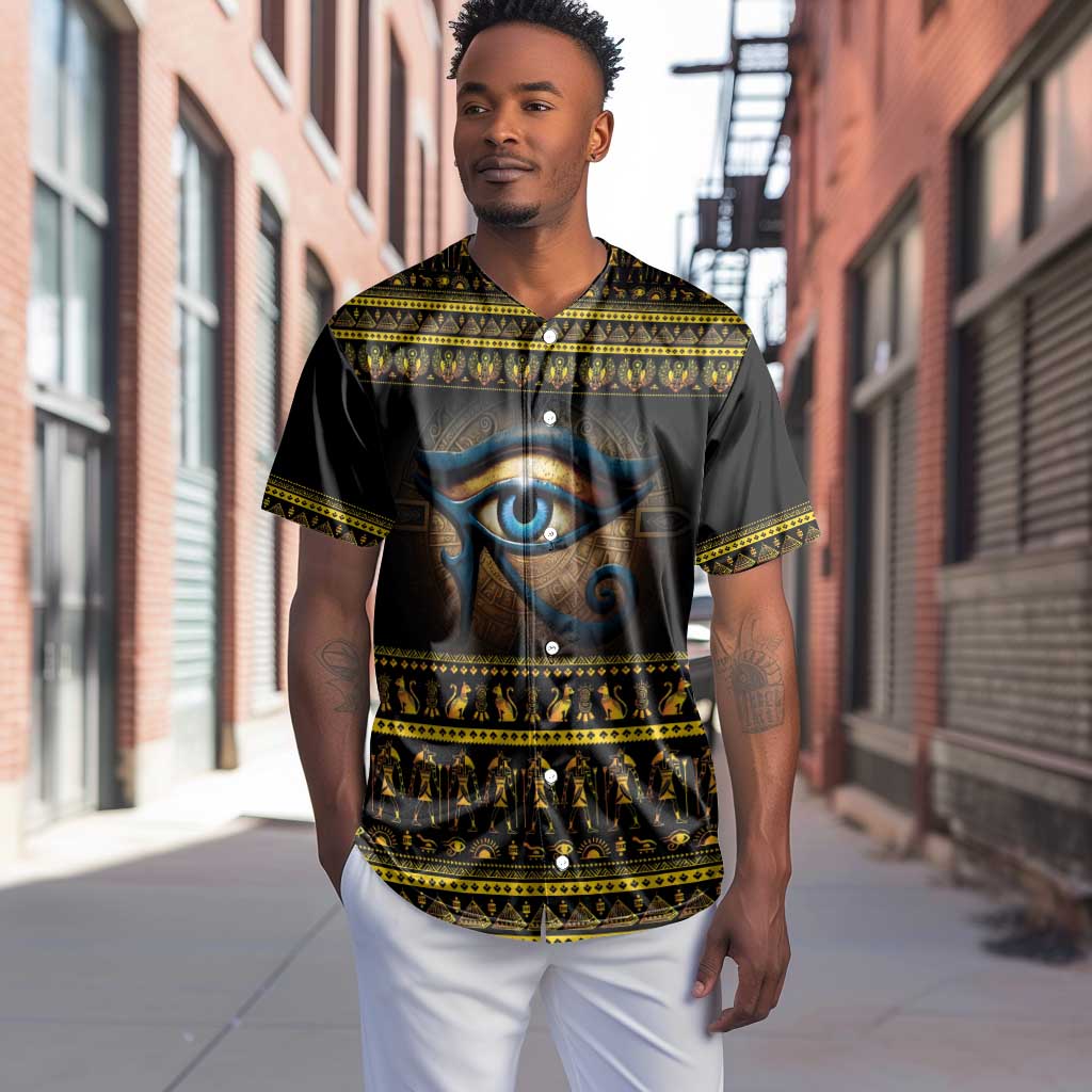 Ancient Egypt Eye Of Ra Baseball Jersey Sun To The Egyptians