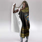 Ancient Egypt Eye Of Ra Hooded Blanket Sun To The Egyptians