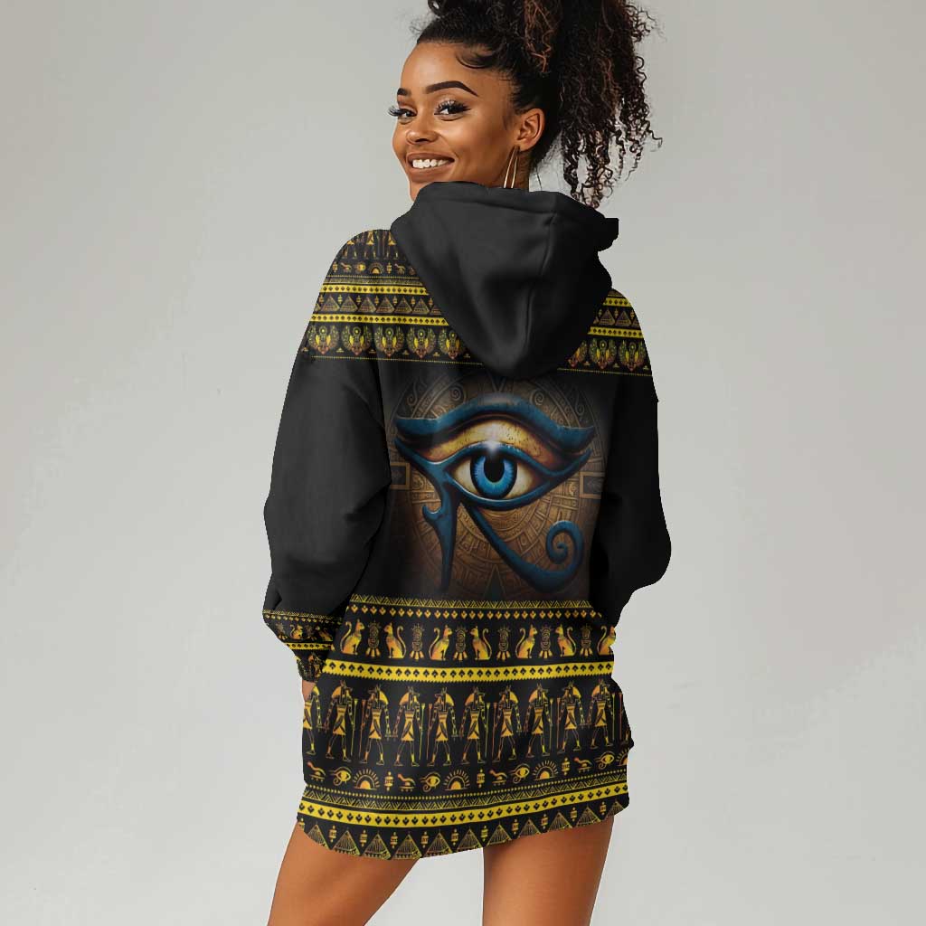 Ancient Egypt Eye Of Ra Hoodie Dress Sun To The Egyptians