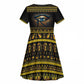 Ancient Egypt Eye Of Ra Kid Short Sleeve Dress Sun To The Egyptians