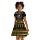 Ancient Egypt Eye Of Ra Kid Short Sleeve Dress Sun To The Egyptians