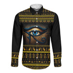 Ancient Egypt Eye Of Ra Long Sleeve Button Shirt Sun To The Egyptians