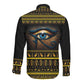 Ancient Egypt Eye Of Ra Long Sleeve Button Shirt Sun To The Egyptians