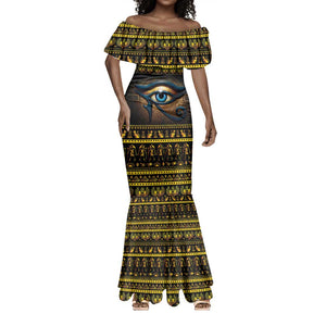 Ancient Egypt Eye Of Ra Mermaid Dress Sun To The Egyptians