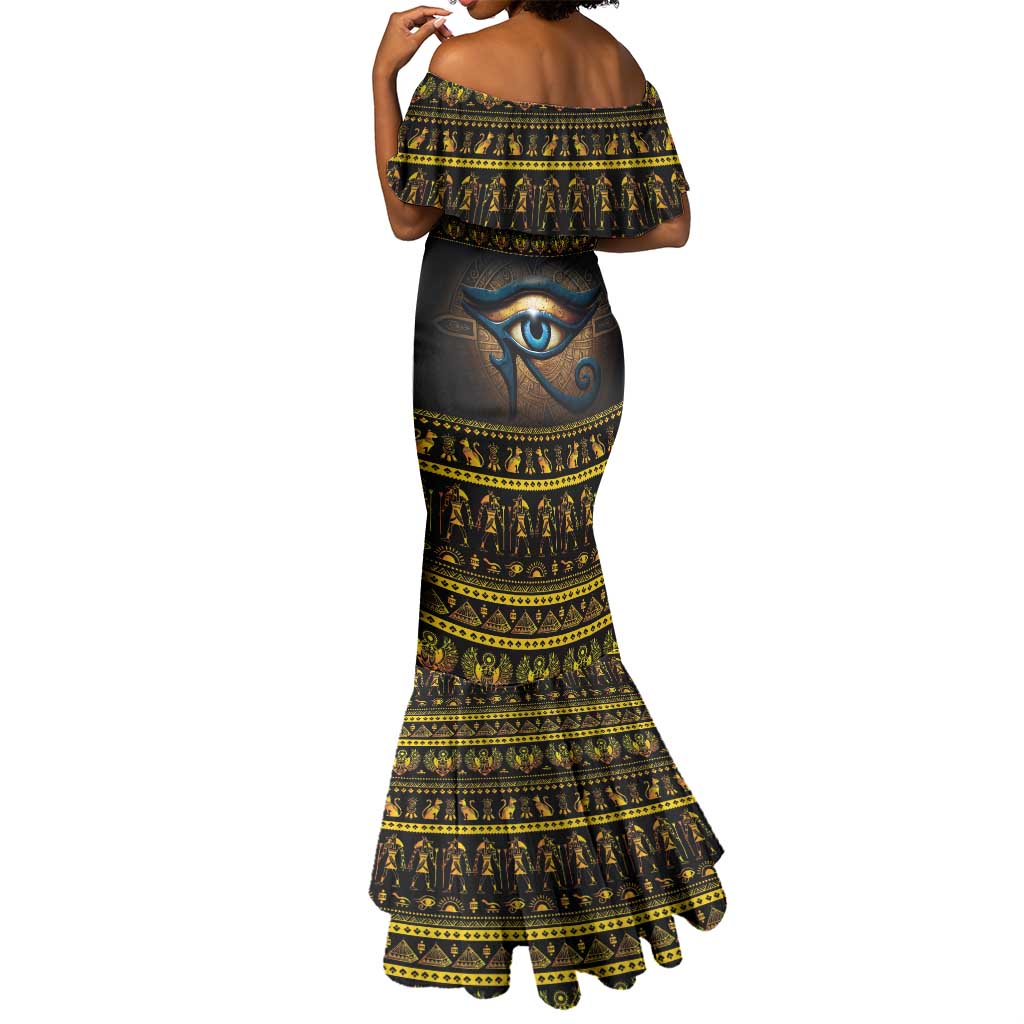 Ancient Egypt Eye Of Ra Mermaid Dress Sun To The Egyptians